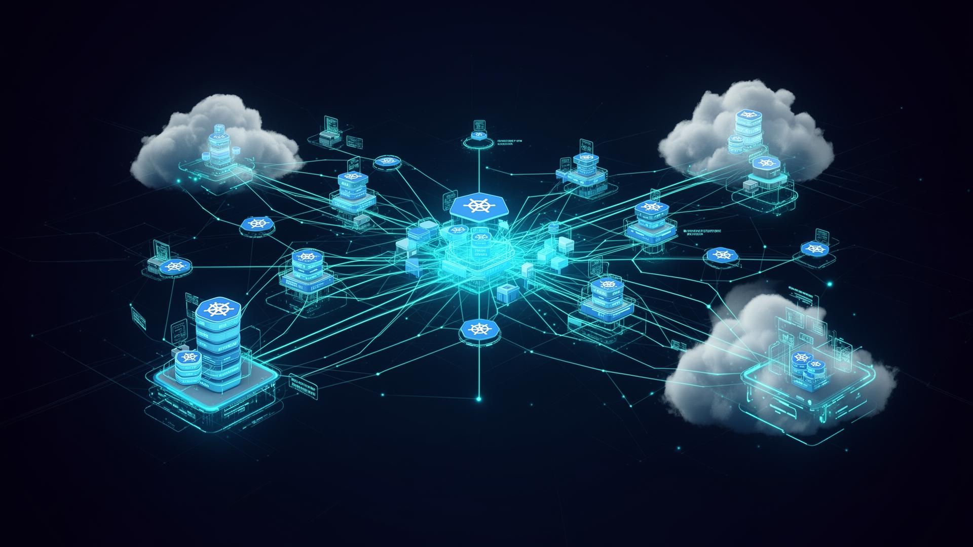 Managed Kubernetes cluster visualization